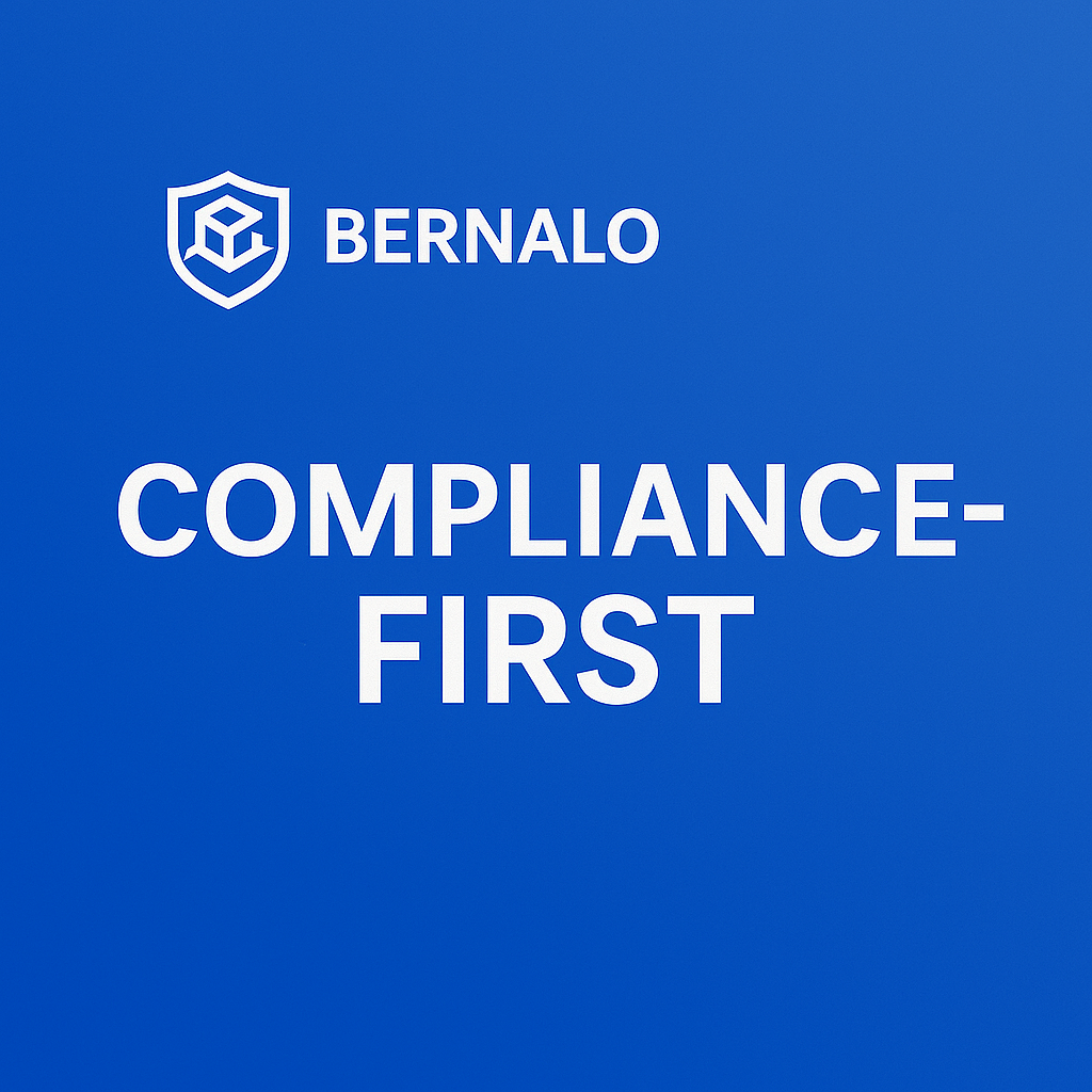 Bernalo Compliance-First banner